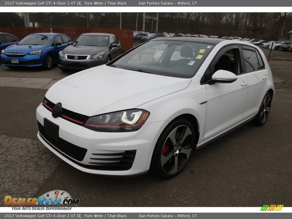 2017 Volkswagen Golf GTI 4-Door 2.0T SE Pure White / Titan Black Photo #1