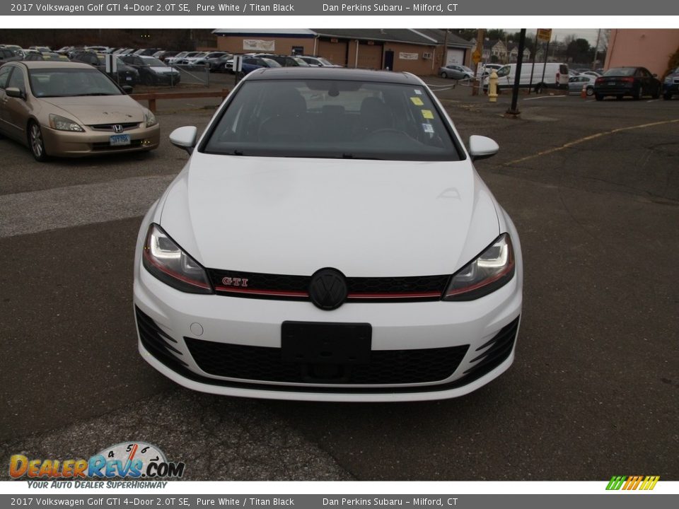 2017 Volkswagen Golf GTI 4-Door 2.0T SE Pure White / Titan Black Photo #2