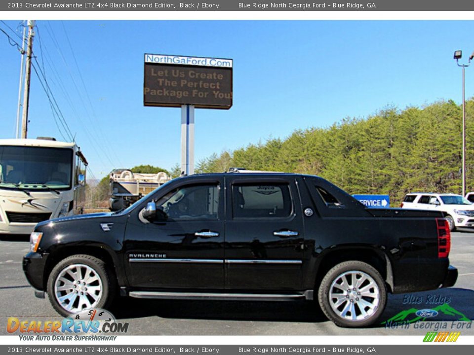 2013 Chevrolet Avalanche LTZ 4x4 Black Diamond Edition Black / Ebony Photo #2
