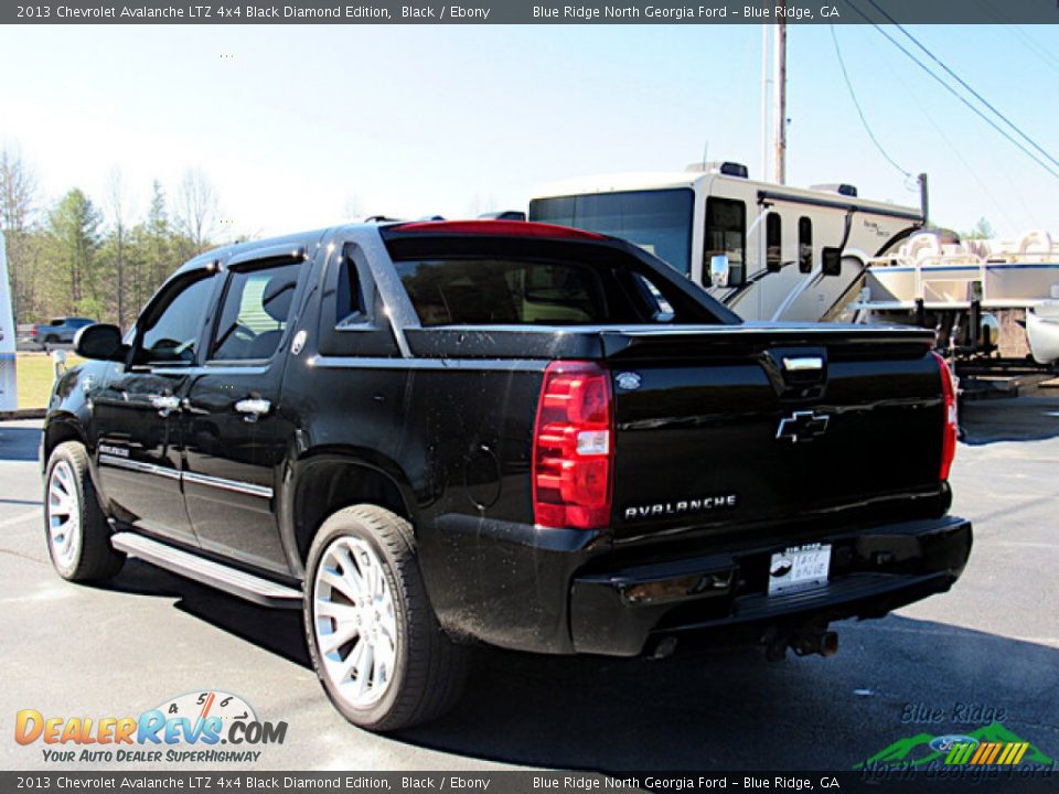 2013 Chevrolet Avalanche LTZ 4x4 Black Diamond Edition Black / Ebony Photo #3