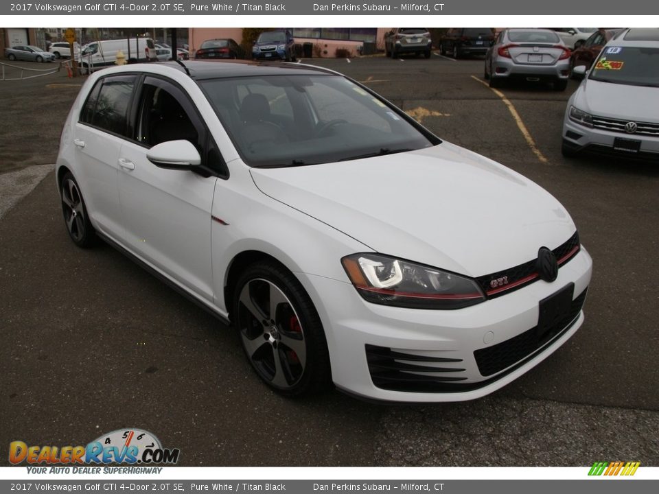 2017 Volkswagen Golf GTI 4-Door 2.0T SE Pure White / Titan Black Photo #3