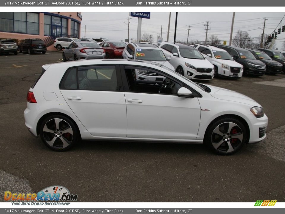 2017 Volkswagen Golf GTI 4-Door 2.0T SE Pure White / Titan Black Photo #4