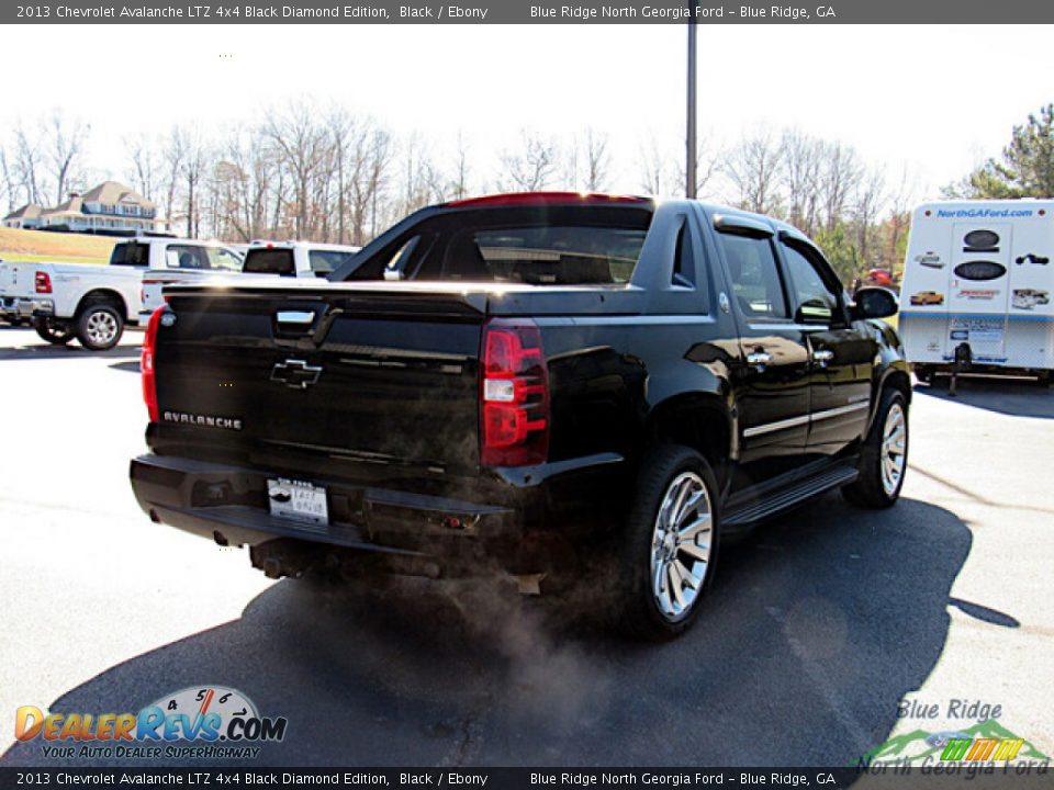 2013 Chevrolet Avalanche LTZ 4x4 Black Diamond Edition Black / Ebony Photo #5