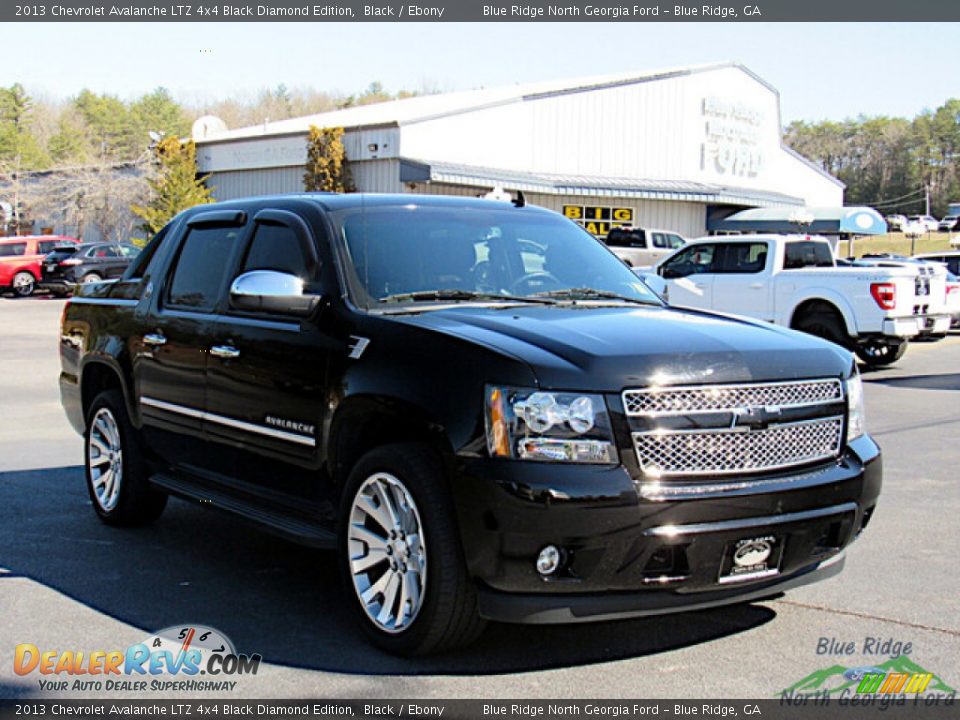 2013 Chevrolet Avalanche LTZ 4x4 Black Diamond Edition Black / Ebony Photo #7