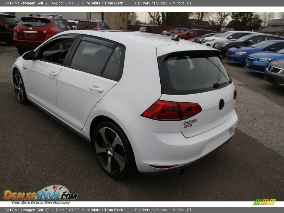 2017 Volkswagen Golf GTI 4-Door 2.0T SE Pure White / Titan Black Photo #7