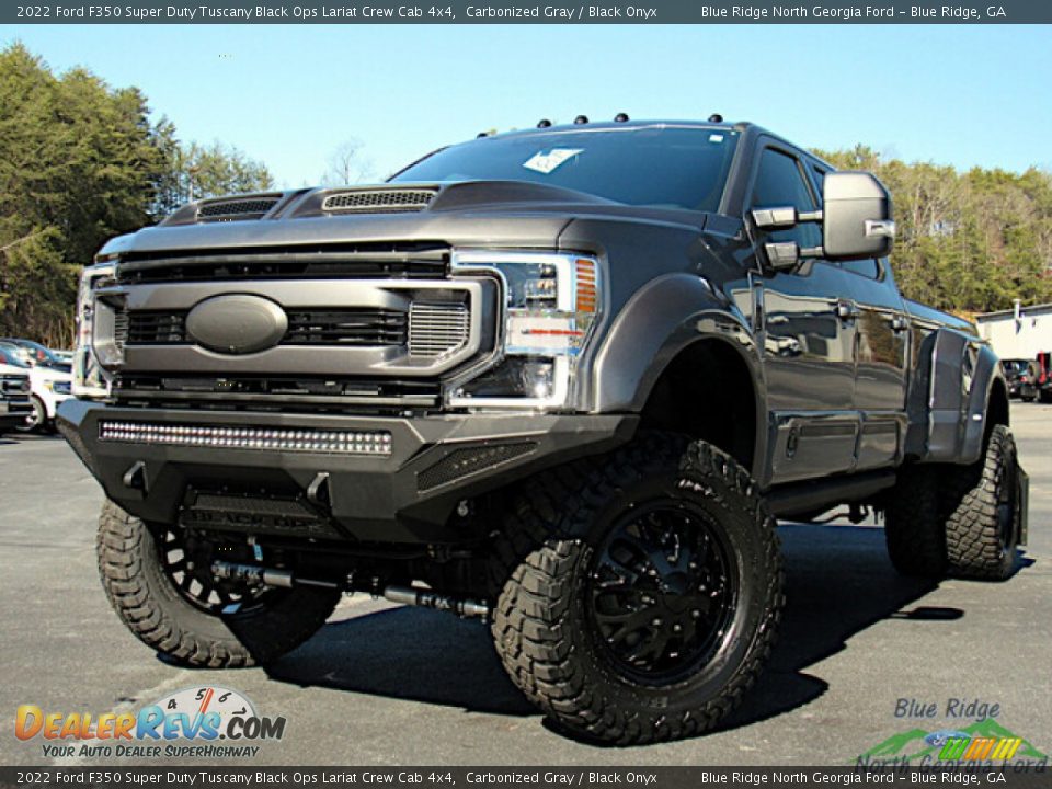 Front 3/4 View of 2022 Ford F350 Super Duty Tuscany Black Ops Lariat Crew Cab 4x4 Photo #1