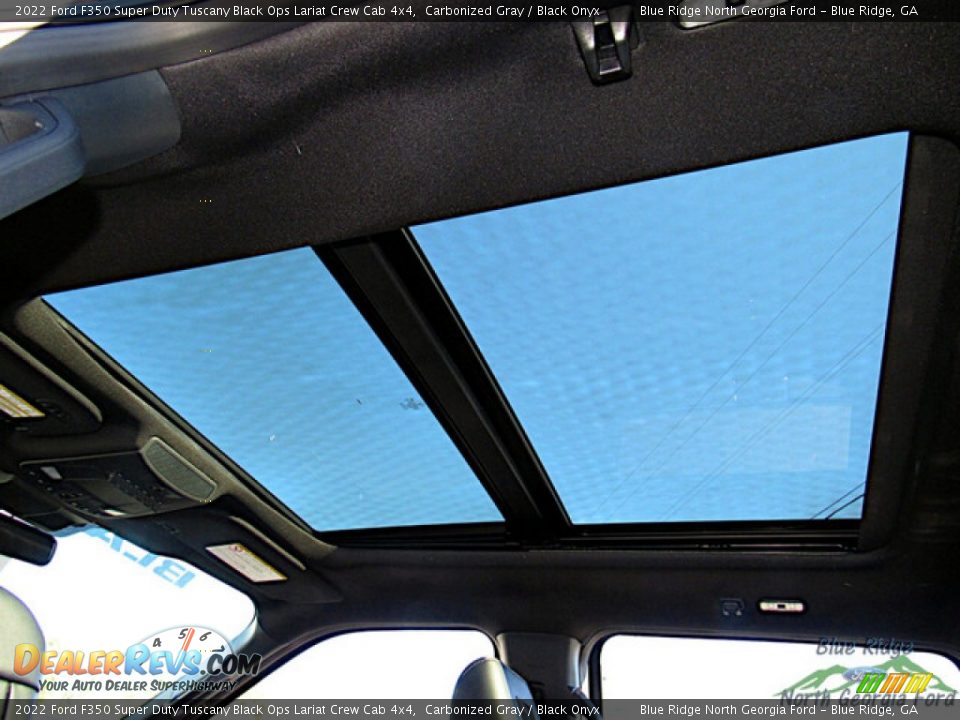 Sunroof of 2022 Ford F350 Super Duty Tuscany Black Ops Lariat Crew Cab 4x4 Photo #22