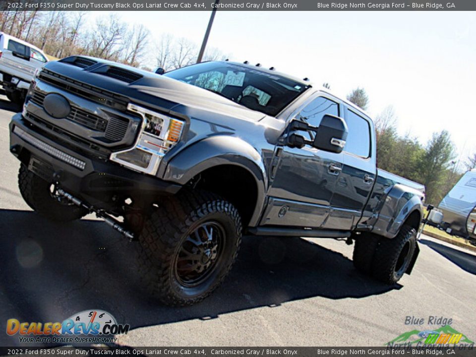 2022 Ford F350 Super Duty Tuscany Black Ops Lariat Crew Cab 4x4 Carbonized Gray / Black Onyx Photo #27