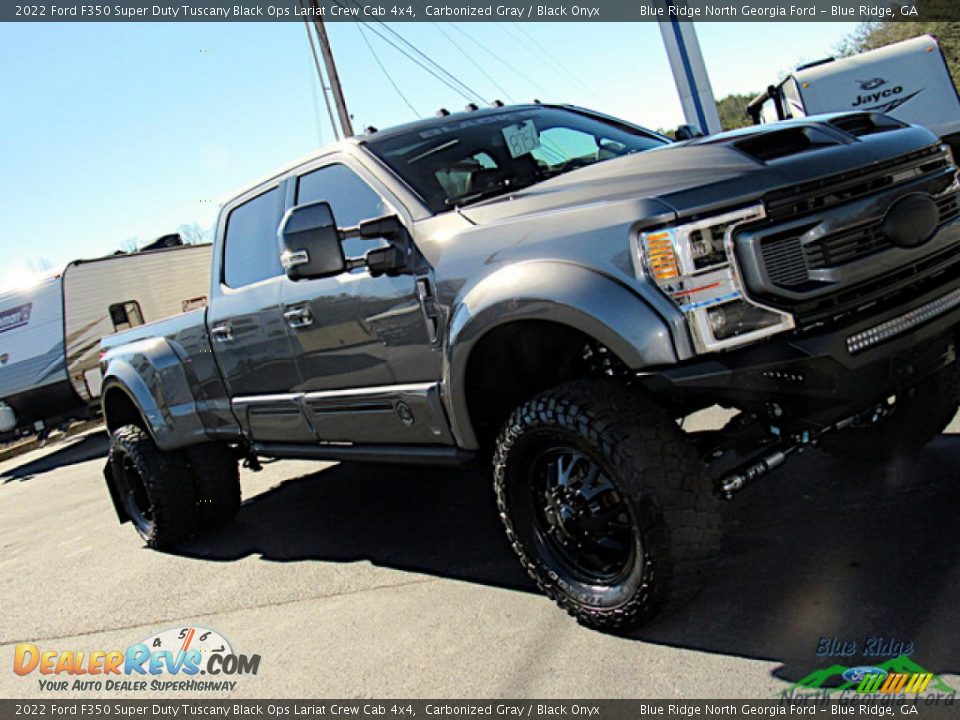 2022 Ford F350 Super Duty Tuscany Black Ops Lariat Crew Cab 4x4 Carbonized Gray / Black Onyx Photo #28