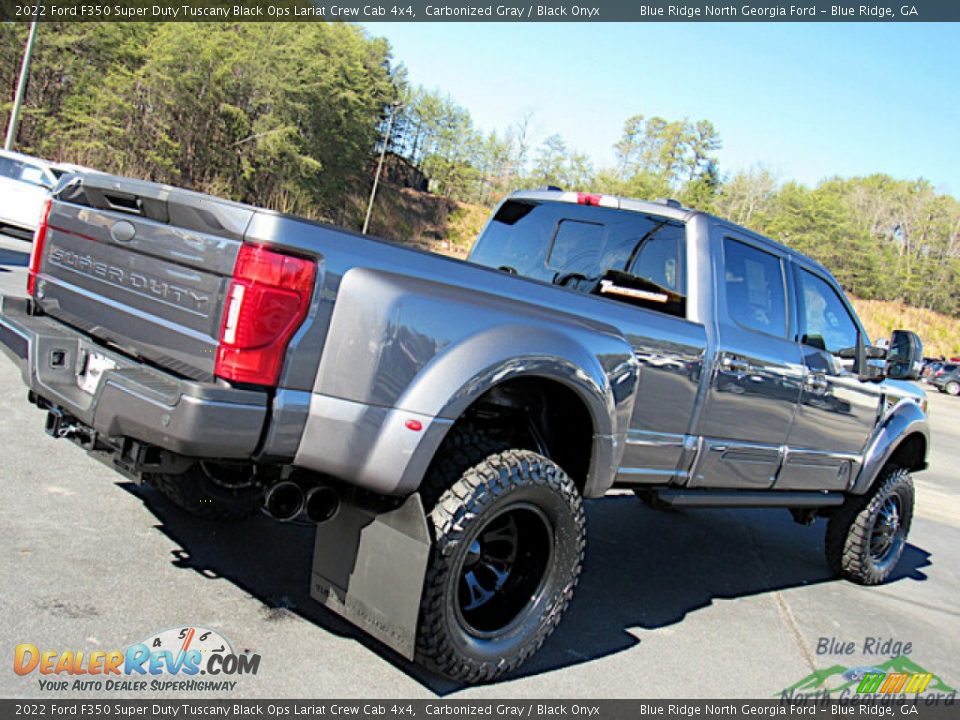 2022 Ford F350 Super Duty Tuscany Black Ops Lariat Crew Cab 4x4 Carbonized Gray / Black Onyx Photo #29