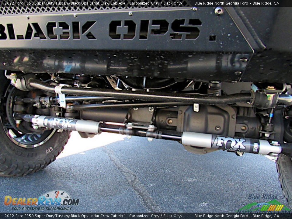 Undercarriage of 2022 Ford F350 Super Duty Tuscany Black Ops Lariat Crew Cab 4x4 Photo #32
