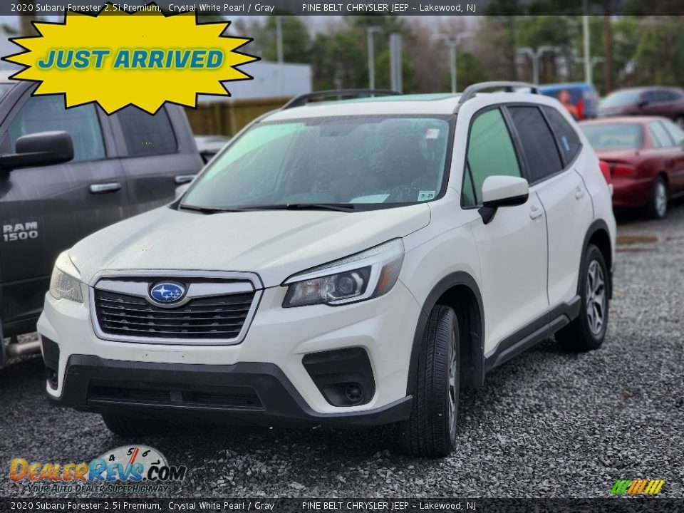 2020 Subaru Forester 2.5i Premium Crystal White Pearl / Gray Photo #1