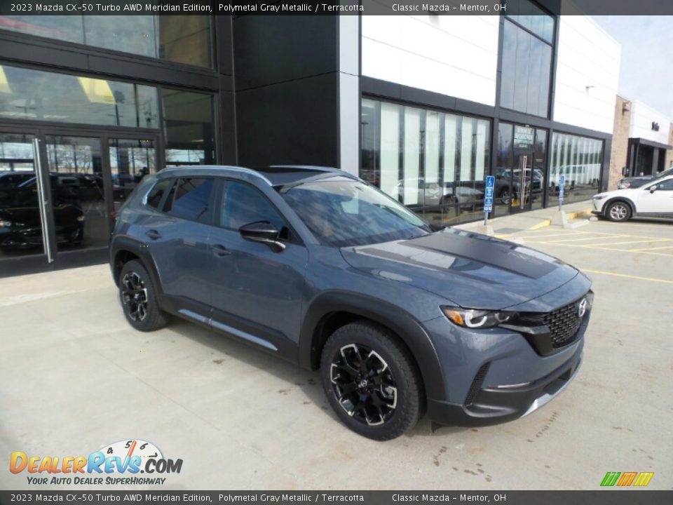 Front 3/4 View of 2023 Mazda CX-50 Turbo AWD Meridian Edition Photo #1