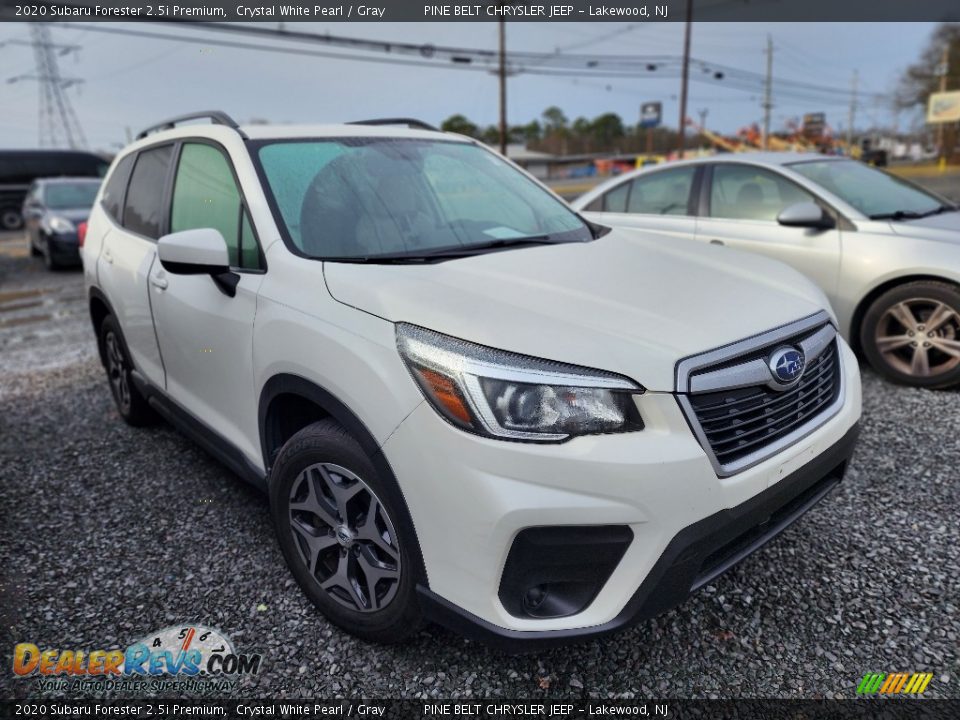 2020 Subaru Forester 2.5i Premium Crystal White Pearl / Gray Photo #3