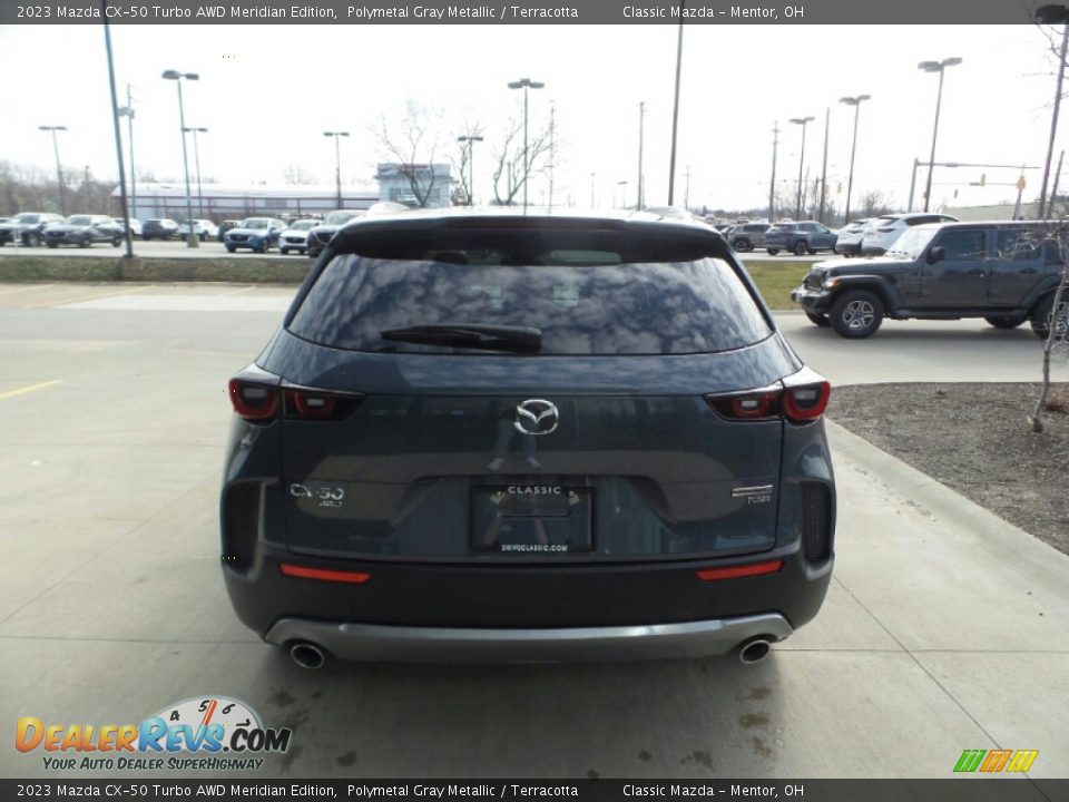 2023 Mazda CX-50 Turbo AWD Meridian Edition Polymetal Gray Metallic / Terracotta Photo #5