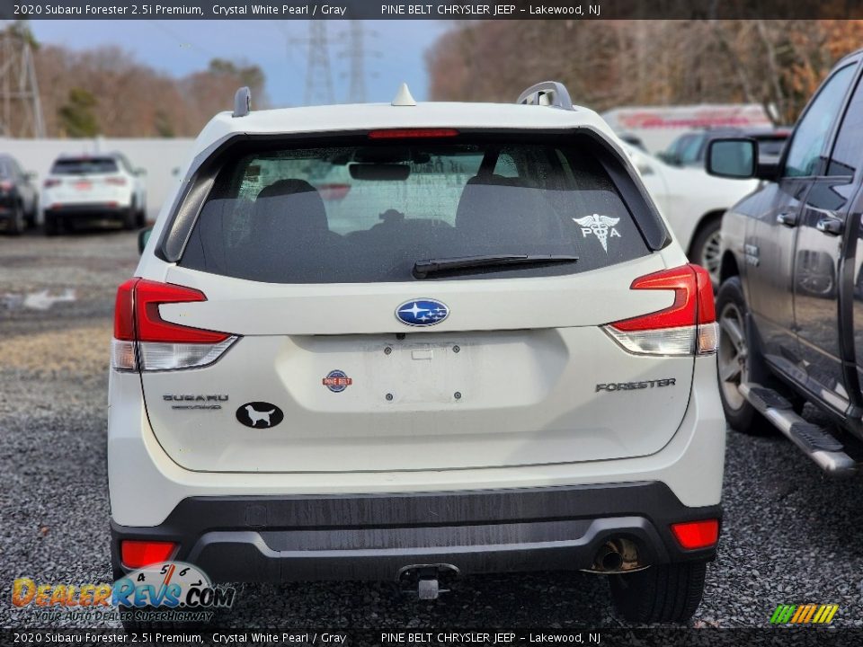 2020 Subaru Forester 2.5i Premium Crystal White Pearl / Gray Photo #6