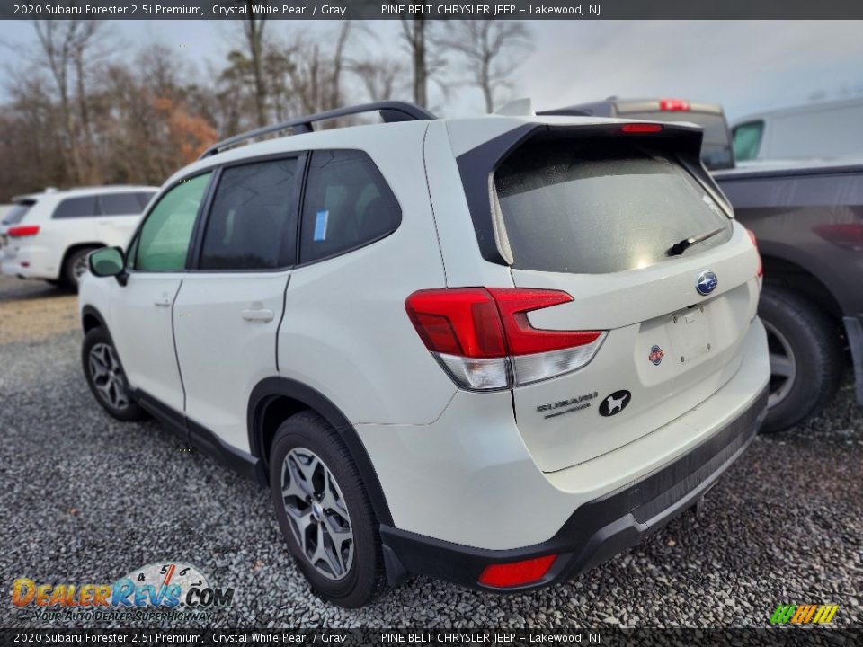 2020 Subaru Forester 2.5i Premium Crystal White Pearl / Gray Photo #7