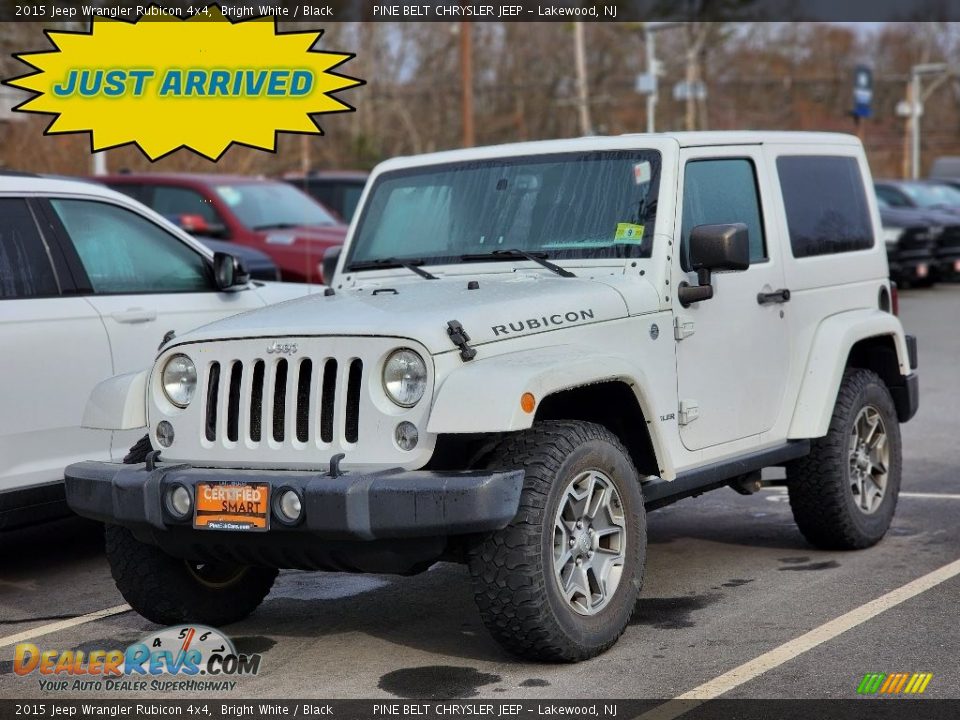 2015 Jeep Wrangler Rubicon 4x4 Bright White / Black Photo #1