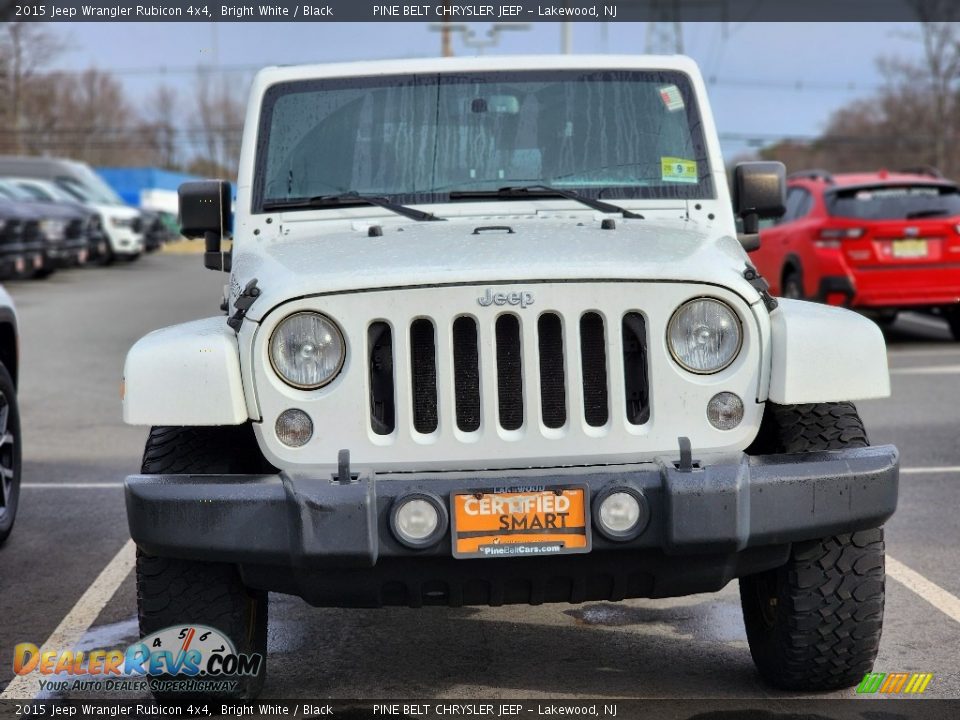 2015 Jeep Wrangler Rubicon 4x4 Bright White / Black Photo #2