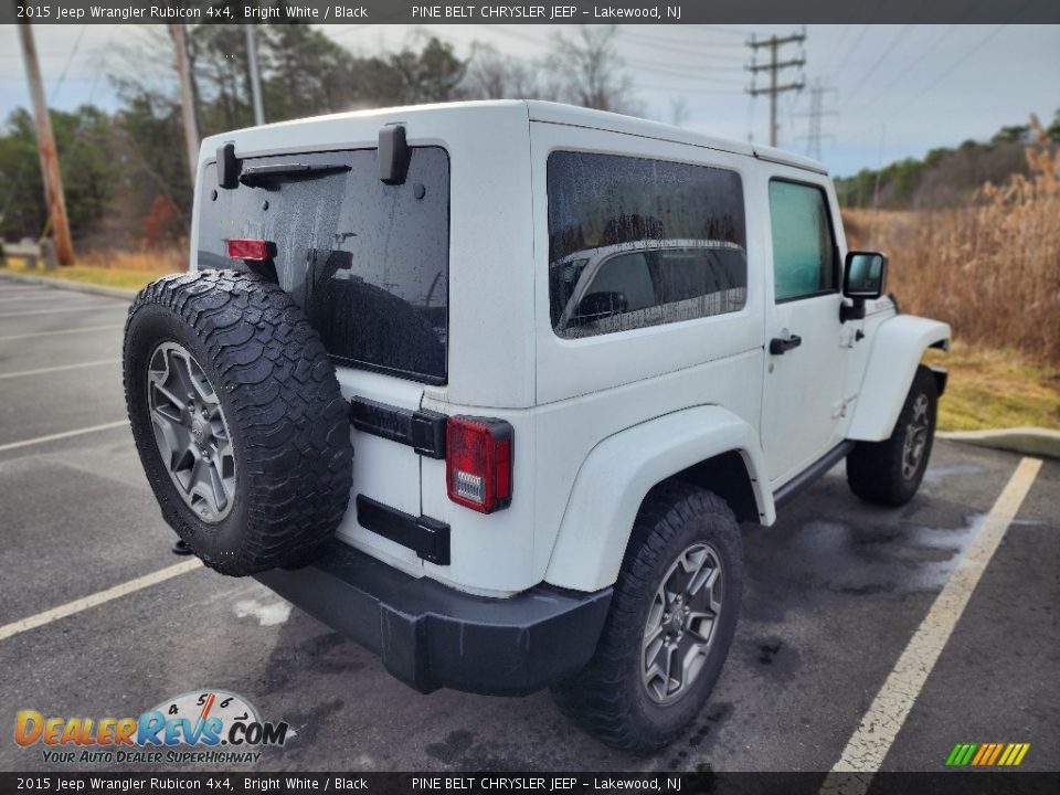 2015 Jeep Wrangler Rubicon 4x4 Bright White / Black Photo #4