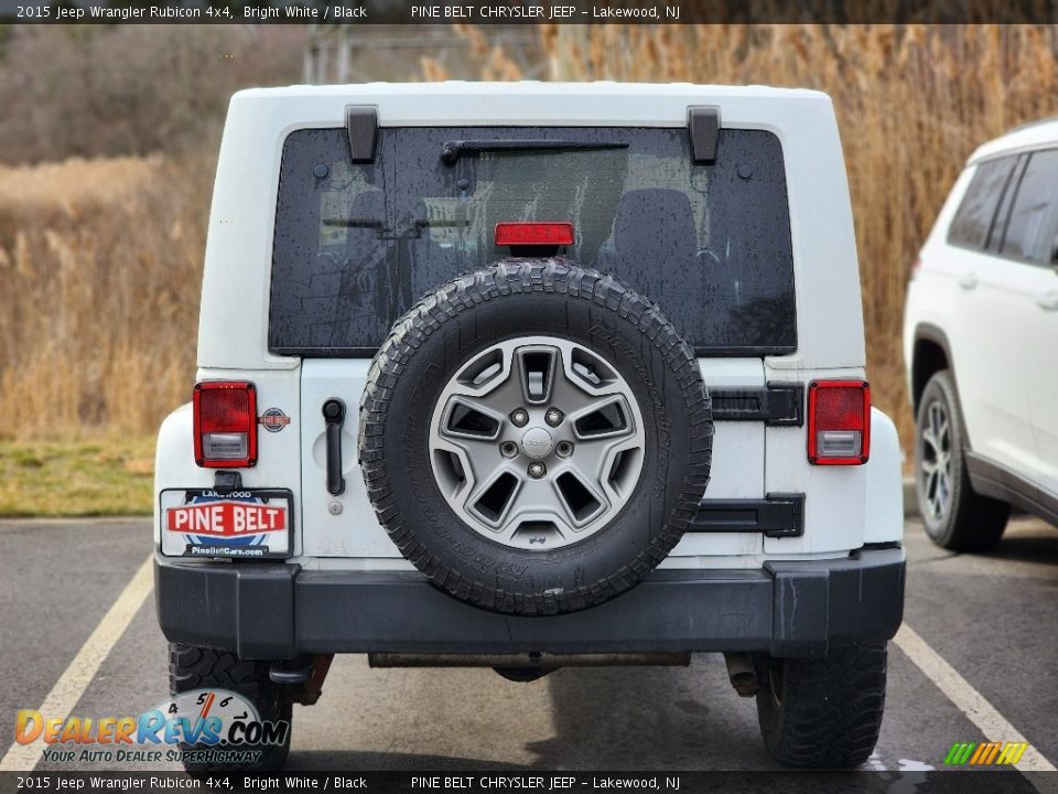 2015 Jeep Wrangler Rubicon 4x4 Bright White / Black Photo #6