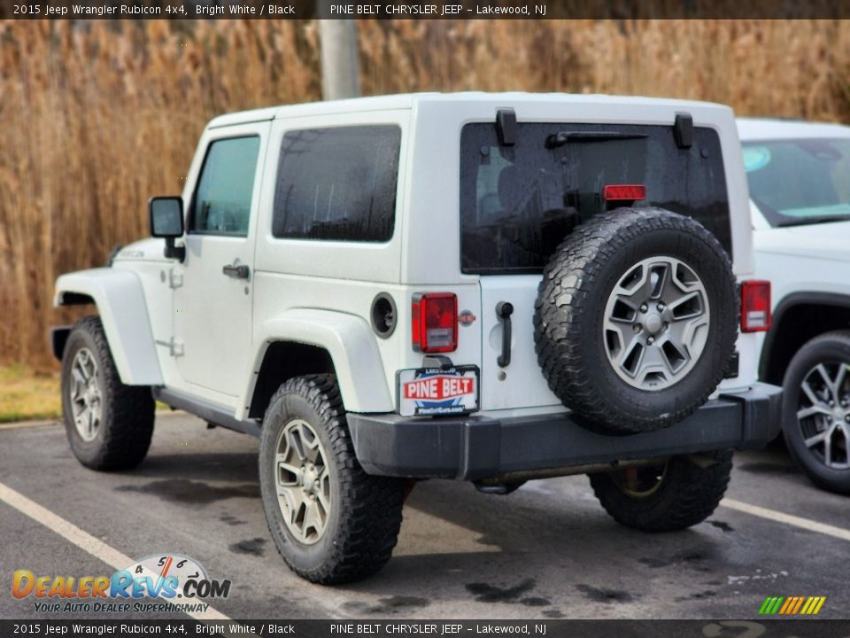 2015 Jeep Wrangler Rubicon 4x4 Bright White / Black Photo #7