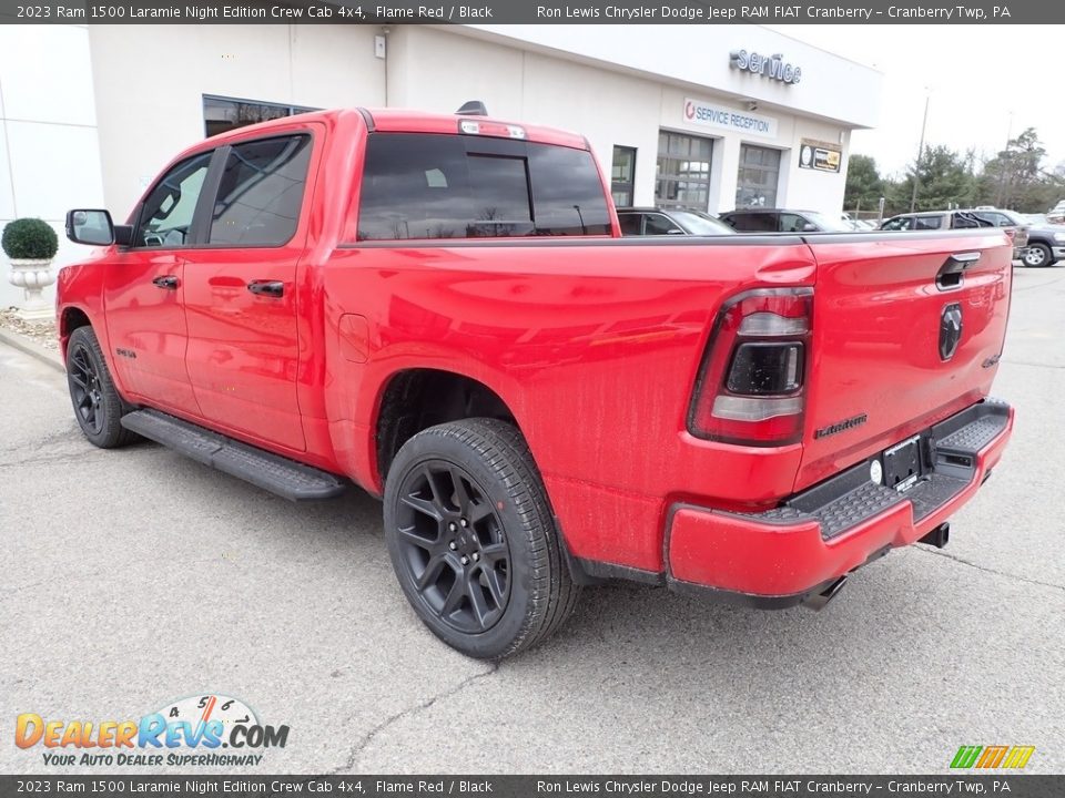 2023 Ram 1500 Laramie Night Edition Crew Cab 4x4 Flame Red / Black Photo #4