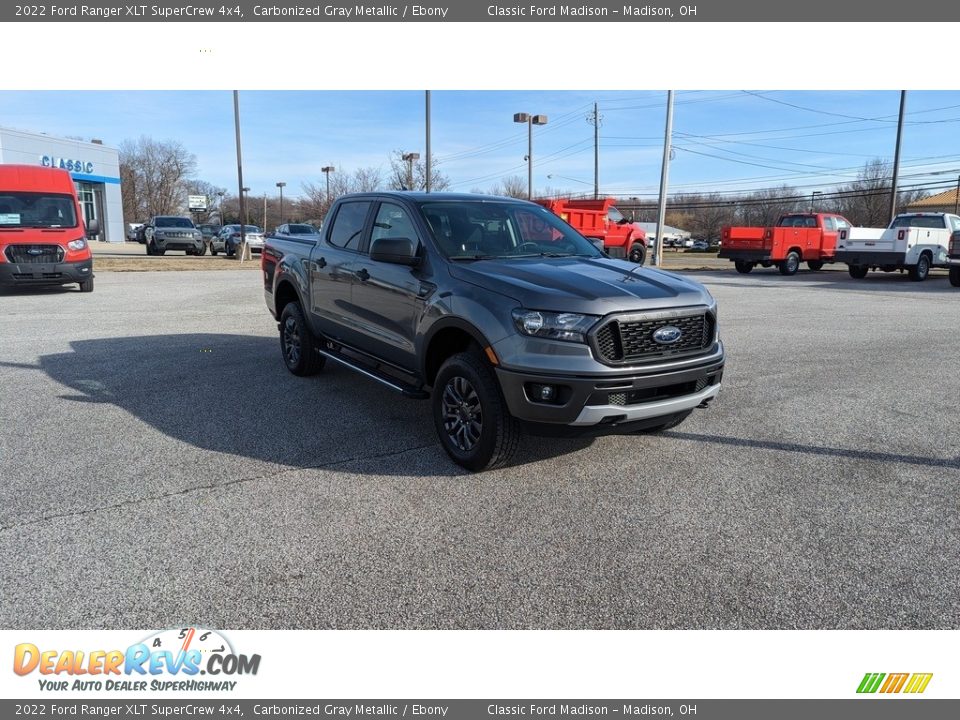 2022 Ford Ranger XLT SuperCrew 4x4 Carbonized Gray Metallic / Ebony Photo #7