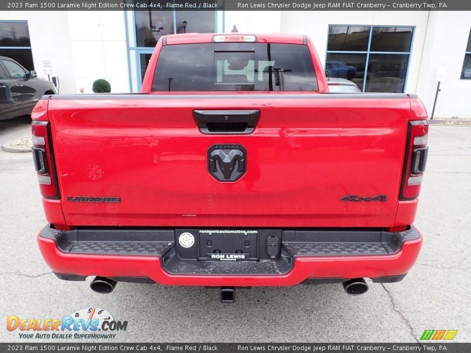 2023 Ram 1500 Laramie Night Edition Crew Cab 4x4 Flame Red / Black Photo #5