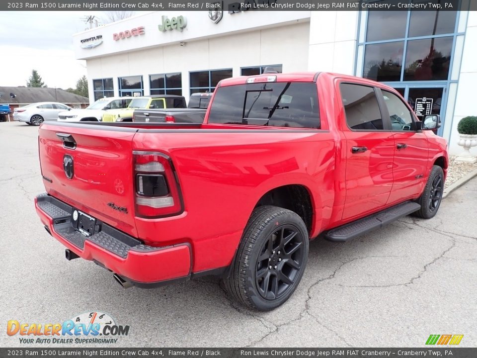 2023 Ram 1500 Laramie Night Edition Crew Cab 4x4 Flame Red / Black Photo #6