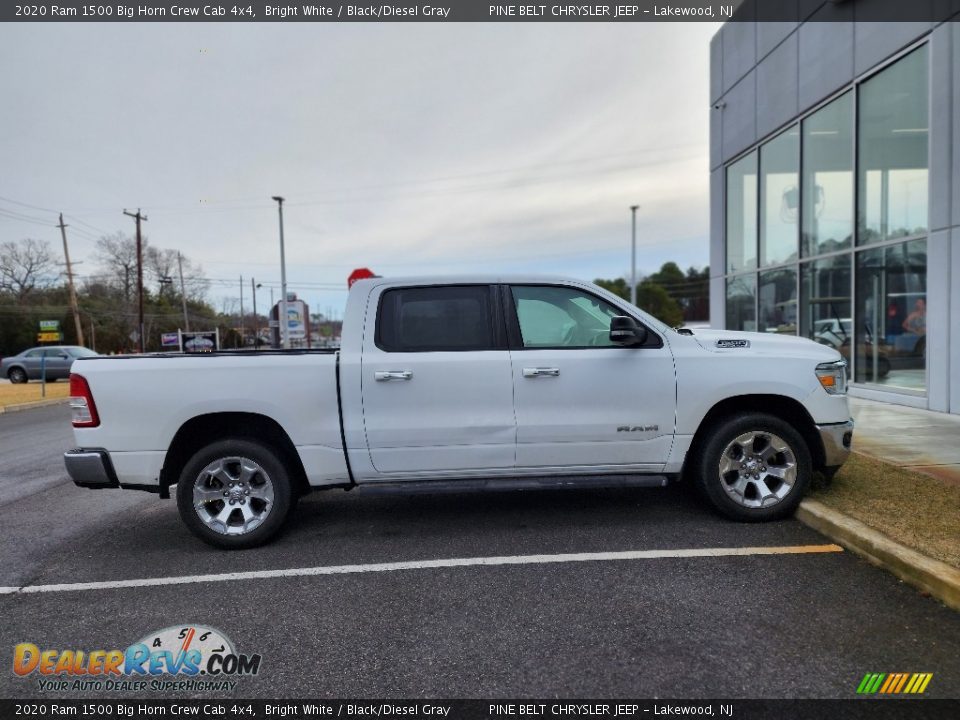 2020 Ram 1500 Big Horn Crew Cab 4x4 Bright White / Black/Diesel Gray Photo #4