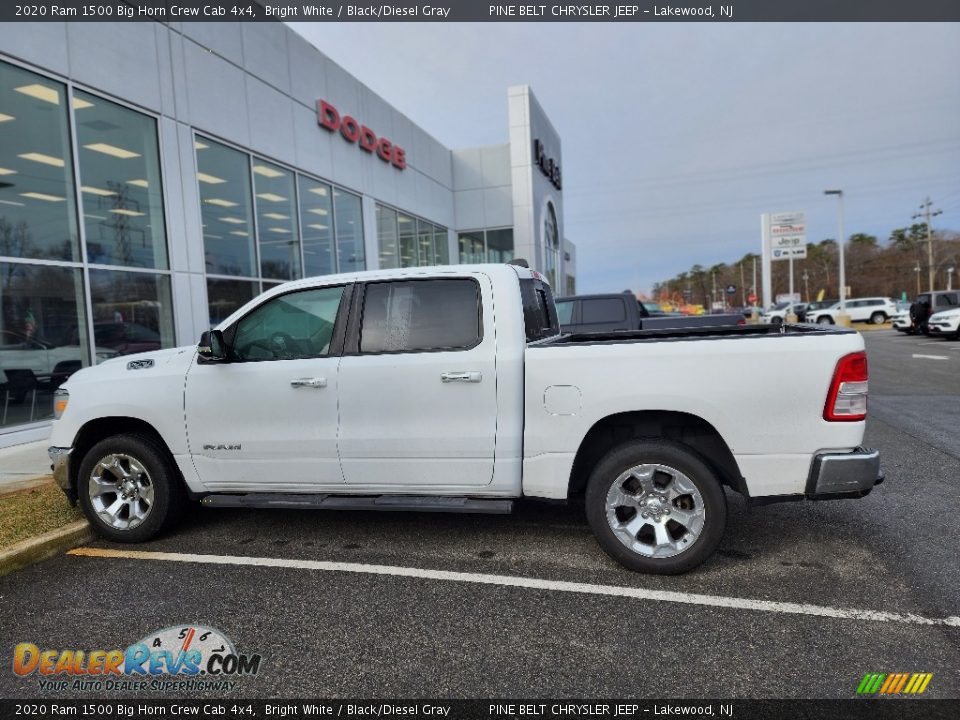 2020 Ram 1500 Big Horn Crew Cab 4x4 Bright White / Black/Diesel Gray Photo #8