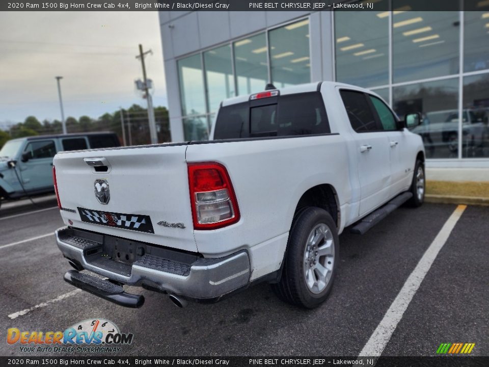 2020 Ram 1500 Big Horn Crew Cab 4x4 Bright White / Black/Diesel Gray Photo #9