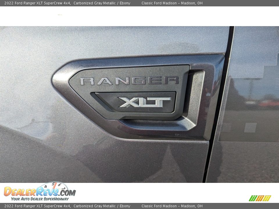2022 Ford Ranger XLT SuperCrew 4x4 Carbonized Gray Metallic / Ebony Photo #18