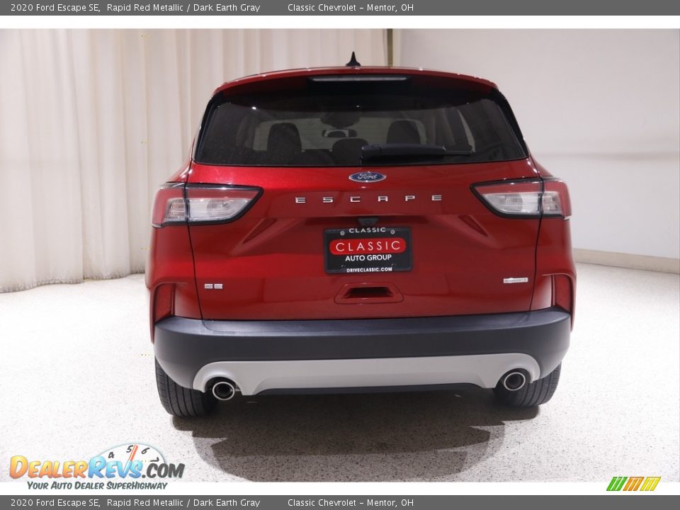 2020 Ford Escape SE Rapid Red Metallic / Dark Earth Gray Photo #19