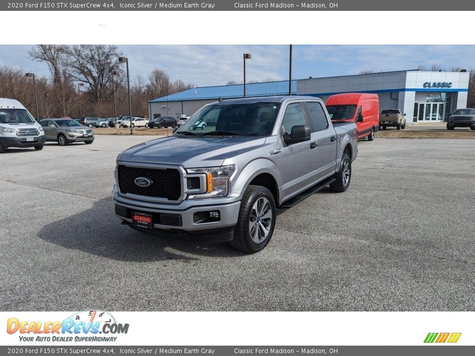 2020 Ford F150 STX SuperCrew 4x4 Iconic Silver / Medium Earth Gray Photo #1