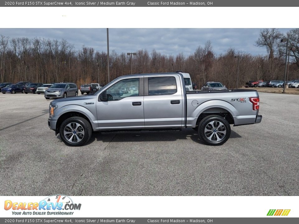 2020 Ford F150 STX SuperCrew 4x4 Iconic Silver / Medium Earth Gray Photo #2