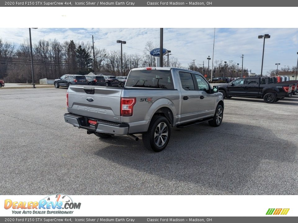 2020 Ford F150 STX SuperCrew 4x4 Iconic Silver / Medium Earth Gray Photo #5