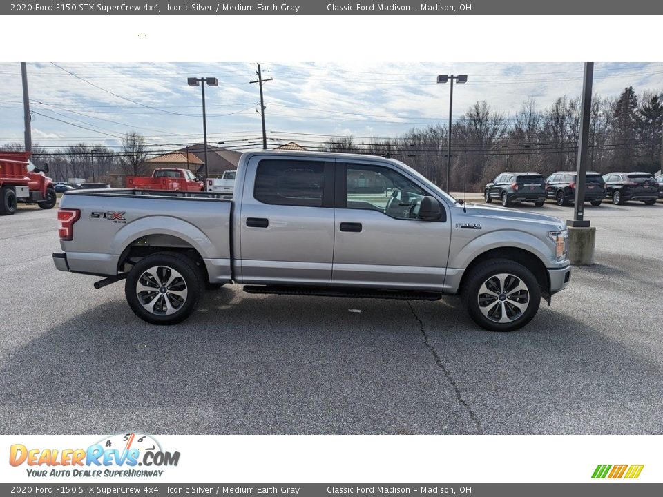 2020 Ford F150 STX SuperCrew 4x4 Iconic Silver / Medium Earth Gray Photo #6