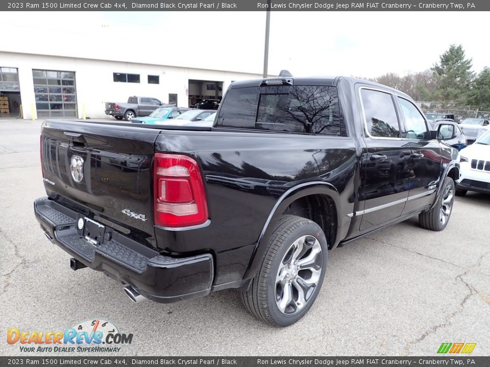 2023 Ram 1500 Limited Crew Cab 4x4 Diamond Black Crystal Pearl / Black Photo #5