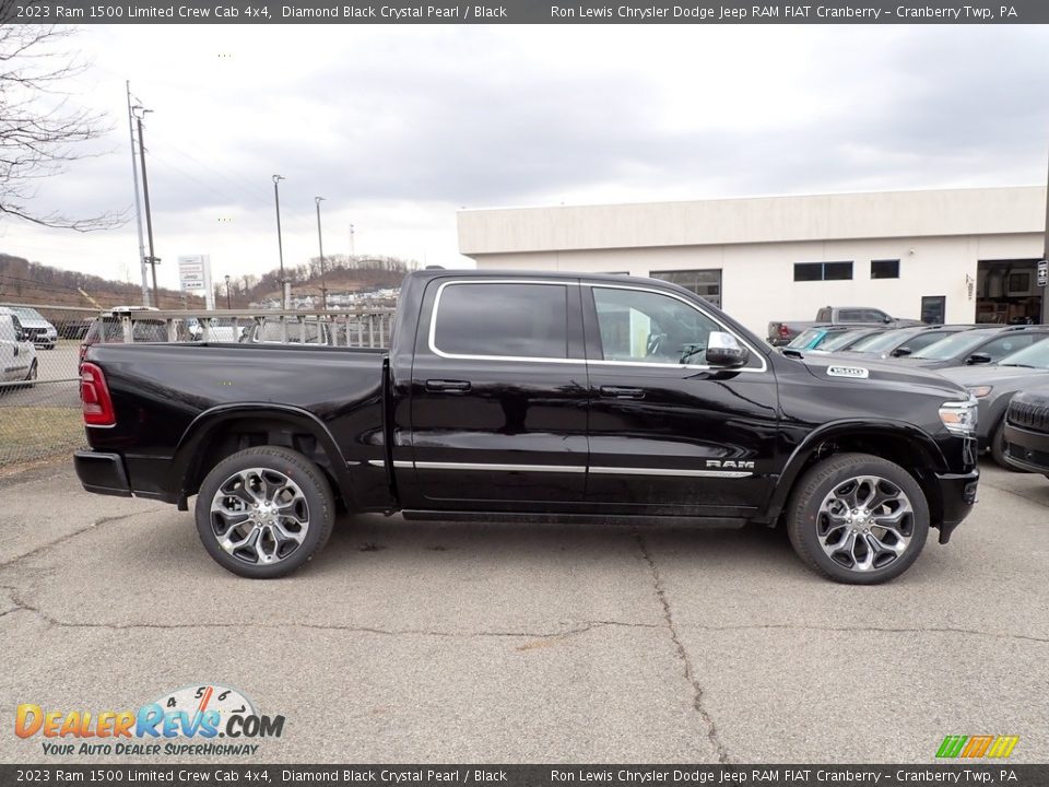 2023 Ram 1500 Limited Crew Cab 4x4 Diamond Black Crystal Pearl / Black Photo #6