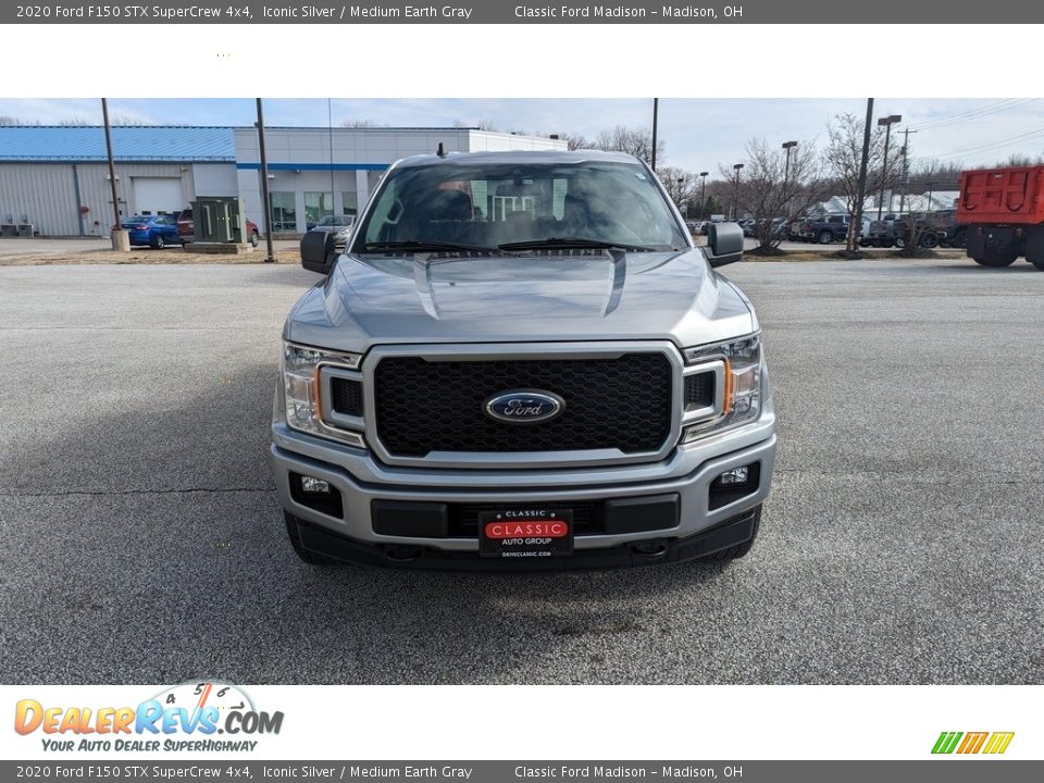 2020 Ford F150 STX SuperCrew 4x4 Iconic Silver / Medium Earth Gray Photo #8