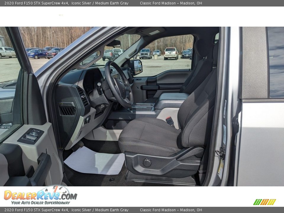 2020 Ford F150 STX SuperCrew 4x4 Iconic Silver / Medium Earth Gray Photo #10