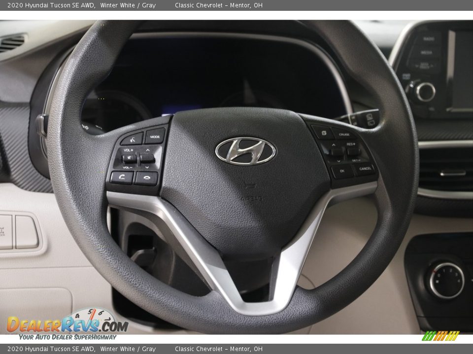 2020 Hyundai Tucson SE AWD Winter White / Gray Photo #7