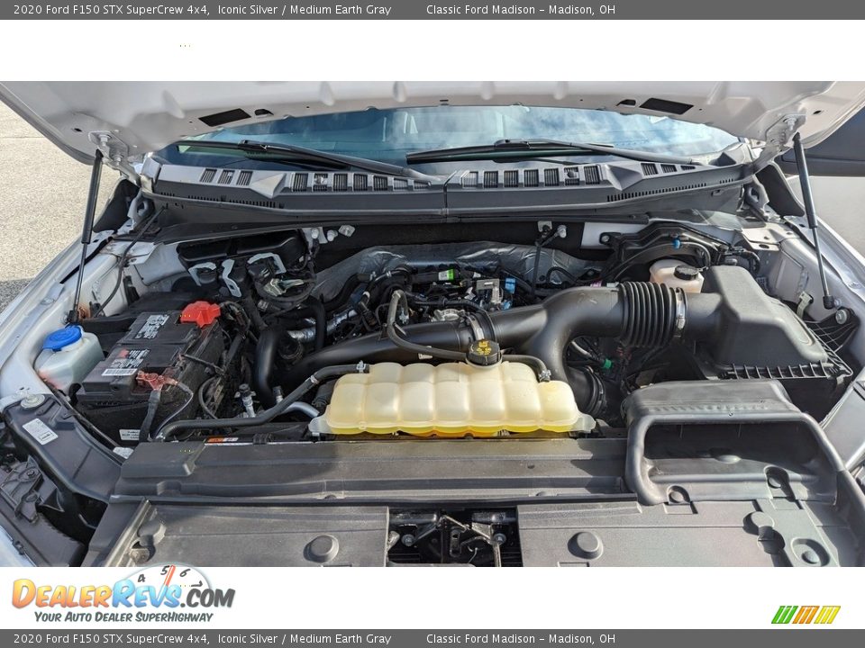 2020 Ford F150 STX SuperCrew 4x4 Iconic Silver / Medium Earth Gray Photo #18