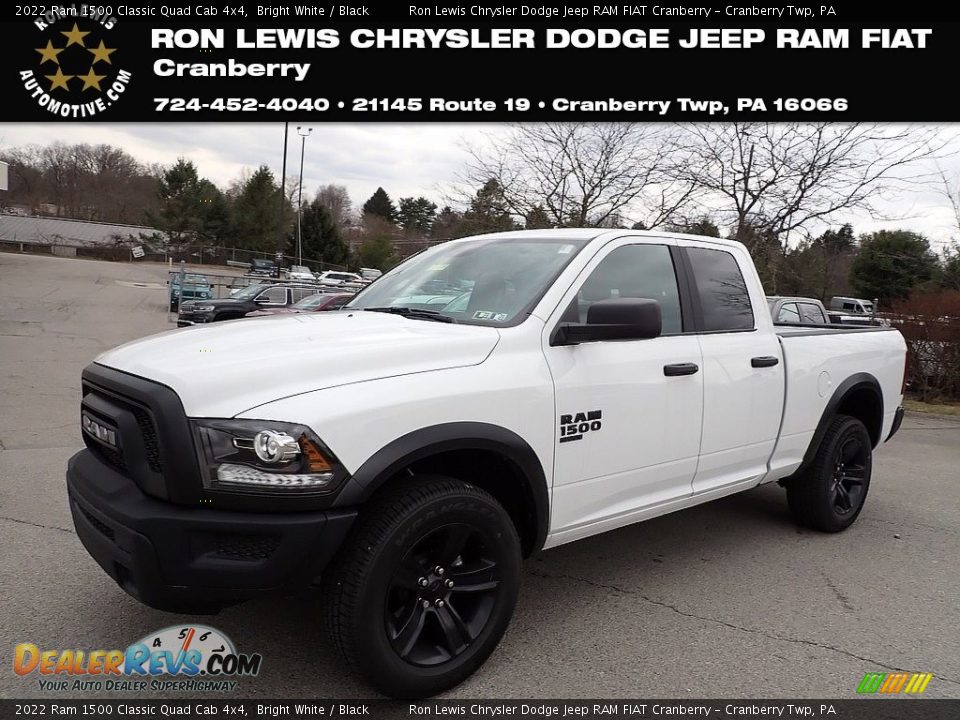 2022 Ram 1500 Classic Quad Cab 4x4 Bright White / Black Photo #1