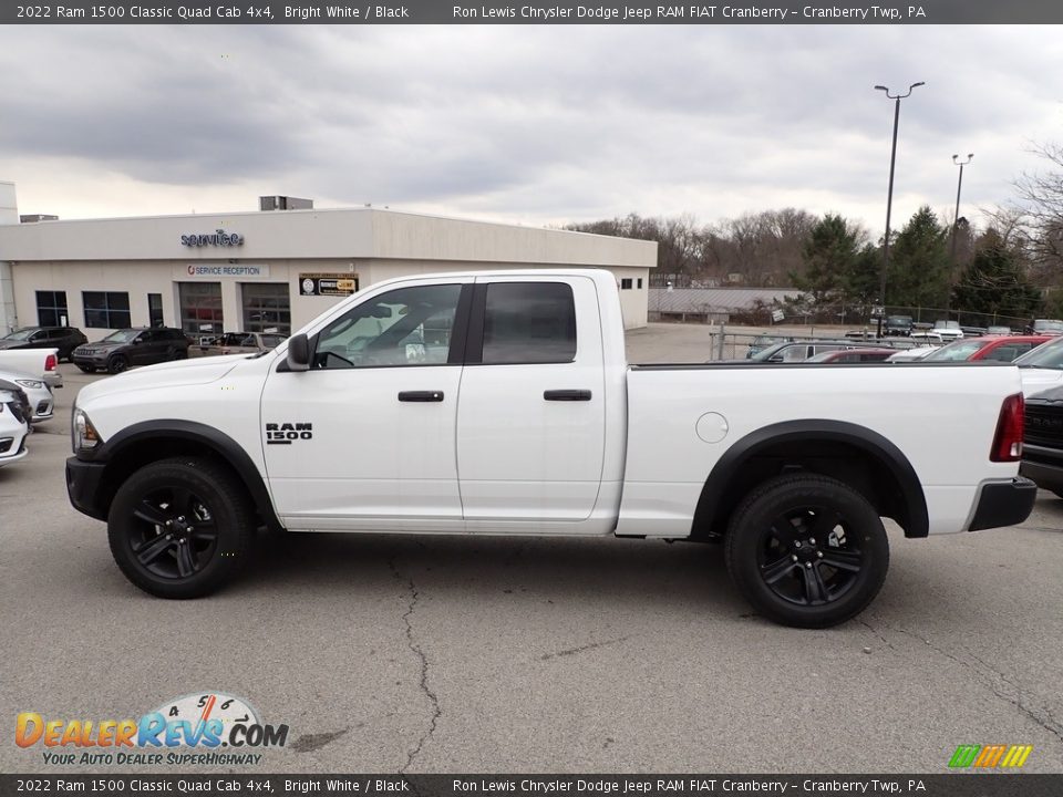 2022 Ram 1500 Classic Quad Cab 4x4 Bright White / Black Photo #2