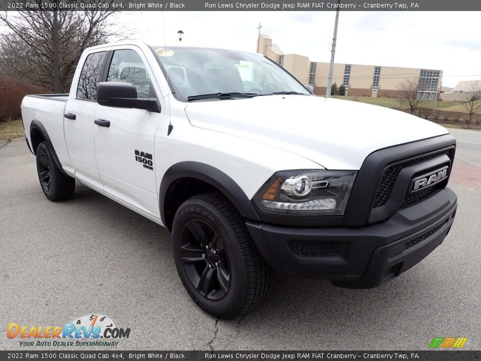 2022 Ram 1500 Classic Quad Cab 4x4 Bright White / Black Photo #7