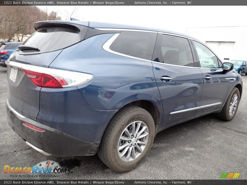 2022 Buick Enclave Essence AWD Emperor Blue Metallic / Whisper Beige/Ebony Photo #2