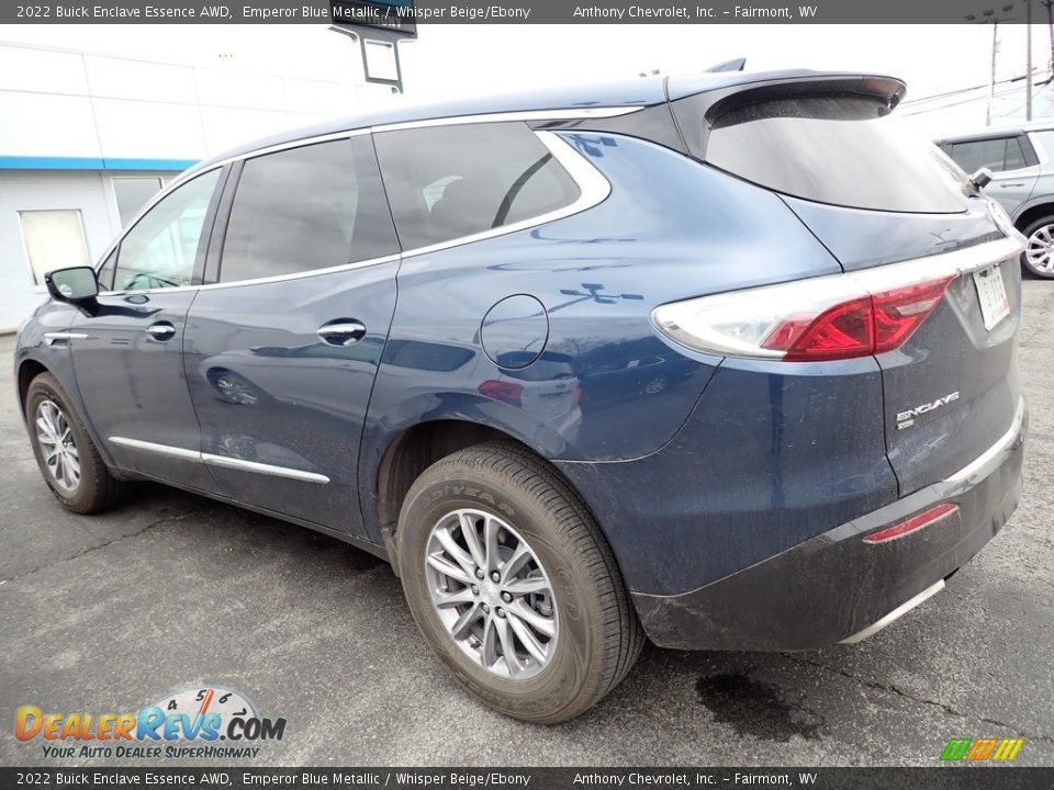 2022 Buick Enclave Essence AWD Emperor Blue Metallic / Whisper Beige/Ebony Photo #3